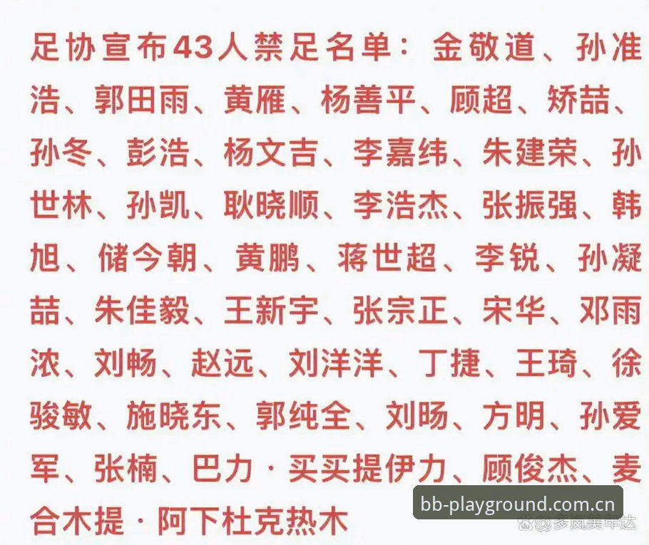 3个维度拆解足协第三批禁足名单：17人终身禁赛，深圳队为何成重灾区